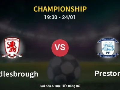 Soi Kèo Middlesbrough vs Preston – 19:30 24/01 | Nhận Định, Dự Đoán Tỷ Số
