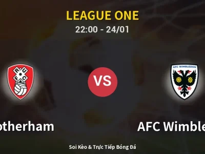 Soi Kèo Rotherham vs AFC Wimbledon – 22:00 24/01 | Nhận Định, Dự Đoán Tỷ Số