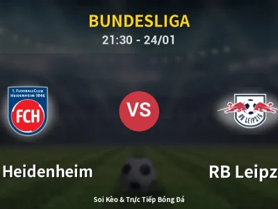 Soi Kèo 1. FC Heidenheim vs RB Leipzig – 21:30 24/01 | Nhận Định, Dự Đoán Tỷ Số