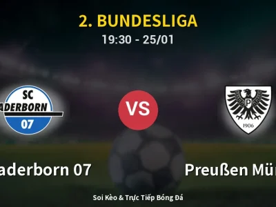 Kết Quả: SC Paderborn 07 2-1 Preußen Münster – Highlight & Bàn Thắng | 2. Bundesliga