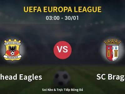 Kết Quả: GO Ahead Eagles 0-0 SC Braga – Highlight & Bàn Thắng | UEFA Europa League