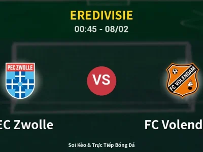 Kết Quả: PEC Zwolle 1-2 FC Volendam – Highlight & Bàn Thắng | Eredivisie