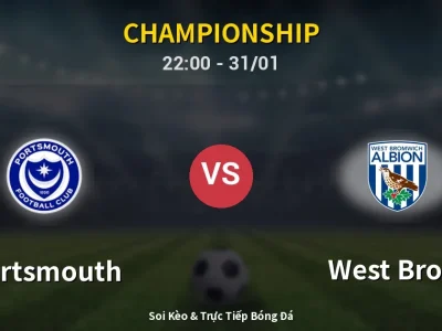 Soi Kèo Portsmouth vs West Brom – 22:00 31/01 | Nhận Định, Dự Đoán Tỷ Số