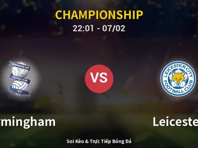 Soi Kèo Birmingham vs Leicester – 22:01 07/02 | Nhận Định, Dự Đoán Tỷ Số