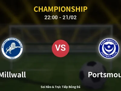 🔴 Trực Tiếp: Millwall 0-0 Portsmouth – Link Xem Championship (Full HD)