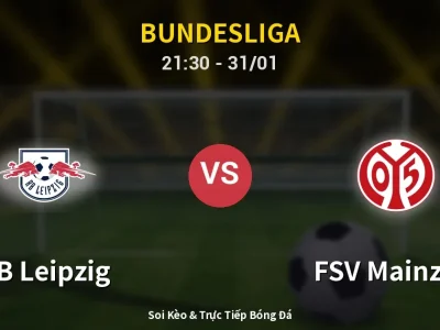 🔴 Trực Tiếp: RB Leipzig 0-0 FSV Mainz 05 – Link Xem Bundesliga (Full HD)