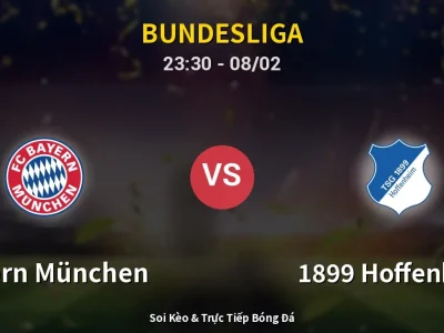Soi Kèo Bayern München vs 1899 Hoffenheim – 23:30 08/02 | Nhận Định, Dự Đoán Tỷ Số