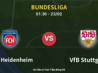 Kết Quả: 1. FC Heidenheim 3-3 VfB Stuttgart – Highlight & Bàn Thắng | Bundesliga
