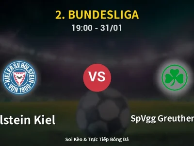Kết Quả: Holstein Kiel 1-2 SpVgg Greuther Fürth – Highlight & Bàn Thắng | 2. Bundesliga