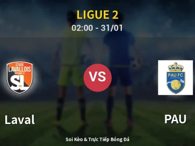 Kết Quả: Laval 0-1 PAU – Highlight & Bàn Thắng | Ligue 2
