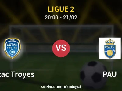 Kết Quả: Estac Troyes 4-3 PAU – Highlight & Bàn Thắng | Ligue 2