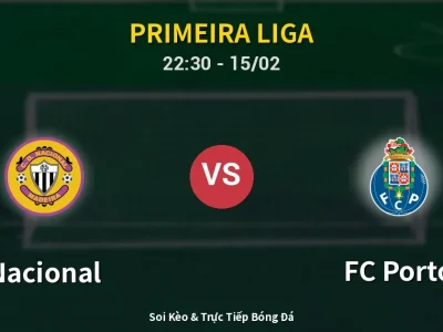 🔴 Trực Tiếp: Nacional 0-0 FC Porto – Link Xem Primeira Liga (Full HD)