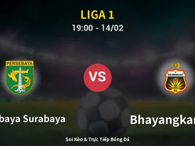 🔴 Trực Tiếp: Persebaya Surabaya 0-2 Bhayangkara FC – Link Xem Liga 1 (Full HD)