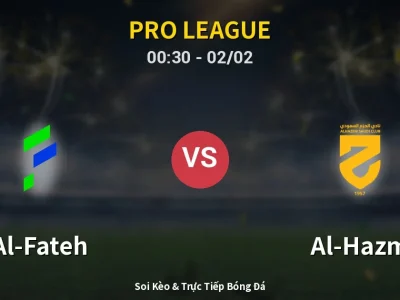 Kết Quả: Al-Fateh 1-1 Al-Hazm – Highlight & Bàn Thắng | Pro League