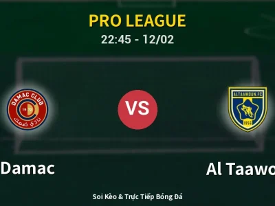 Soi Kèo Damac vs Al Taawon – 22:45 12/02 | Nhận Định, Dự Đoán Tỷ Số