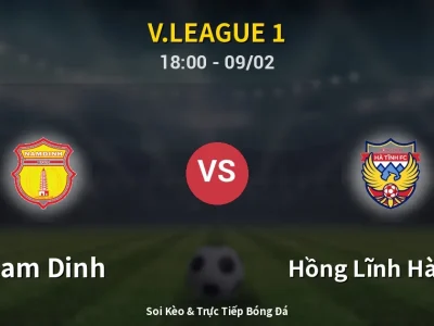 Kết Quả: Nam Dinh 1-1 Hồng Lĩnh Hà Tĩnh – Highlight & Bàn Thắng | V.League 1