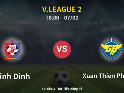 Soi Kèo Binh Dinh vs Xuan Thien Phu Tho – 18:00 07/02 | Nhận Định, Dự Đoán Tỷ Số