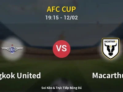 Kết Quả: Bangkok United 2-0 Macarthur – Highlight & Bàn Thắng | AFC Cup
