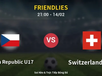 Soi Kèo Czech Republic U17 vs Switzerland U17 – 21:00 14/02 | Nhận Định, Dự Đoán Tỷ Số