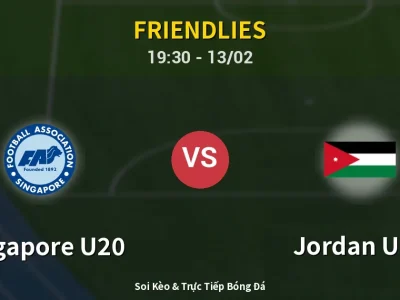 Kết Quả: Singapore U20 0-2 Jordan U20 – Highlight & Bàn Thắng | Friendlies