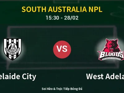 🔴 Trực Tiếp: Adelaide City 1-1 West Adelaide – Link Xem South Australia NPL (Full HD)