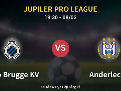 🔴 Trực Tiếp: Club Brugge KV 1-2 Anderlecht – Link Xem Jupiler Pro League (Full HD)