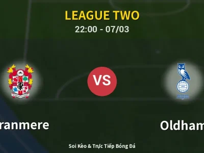 Soi Kèo Tranmere vs Oldham – 22:00 07/03 | Nhận Định, Dự Đoán Tỷ Số
