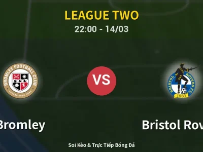 Soi Kèo Bromley vs Bristol Rovers – 22:00 14/03 | Nhận Định, Dự Đoán Tỷ Số