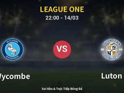 Soi Kèo Wycombe vs Luton – 22:00 14/03 | Nhận Định, Dự Đoán Tỷ Số