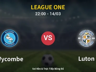 🔴 Trực Tiếp: Wycombe 0-1 Luton – Link Xem League One (Full HD)
