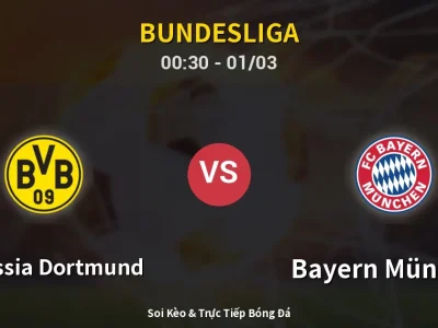 Kết Quả: Borussia Dortmund 2-3 Bayern München – Highlight & Bàn Thắng | Bundesliga