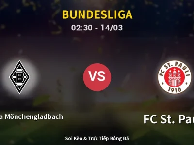 Kết Quả: Borussia Mönchengladbach 2-0 FC St. Pauli – Highlight & Bàn Thắng | Bundesliga