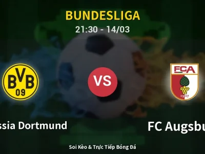 🔴 Trực Tiếp: Borussia Dortmund 1-0 FC Augsburg – Link Xem Bundesliga (Full HD)