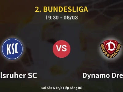 🔴 Trực Tiếp: Karlsruher SC 1-3 Dynamo Dresden – Link Xem 2. Bundesliga (Full HD)