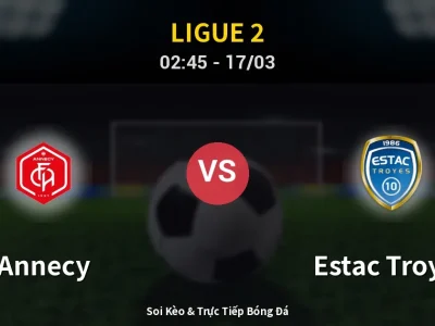 Kết Quả: Annecy 1-2 Estac Troyes – Highlight & Bàn Thắng | Ligue 2