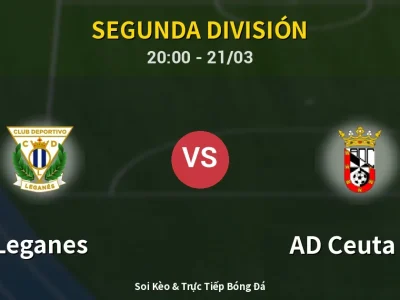 🔴 Trực Tiếp: Leganes 1-1 AD Ceuta FC – Link Xem Segunda División (Full HD)