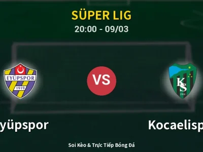 Kết Quả: Eyüpspor 0-1 Kocaelispor – Highlight & Bàn Thắng | Süper Lig