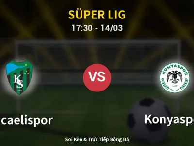 Kết Quả: Kocaelispor 1-2 Konyaspor – Highlight & Bàn Thắng | Süper Lig