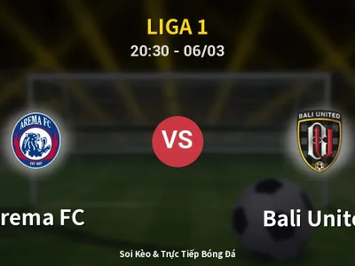 🔴 Trực Tiếp: Arema FC 1-3 Bali United – Link Xem Liga 1 (Full HD)