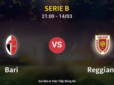 🔴 Trực Tiếp: Bari 4-0 Reggiana – Link Xem Serie B (Full HD)