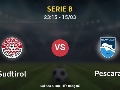 Soi Kèo Sudtirol vs Pescara – 23:15 15/03 | Nhận Định, Dự Đoán Tỷ Số