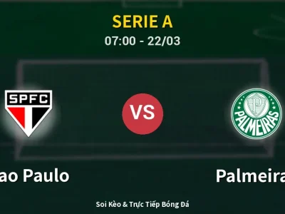Kết Quả: Sao Paulo 0-1 Palmeiras – Highlight & Bàn Thắng | Serie A