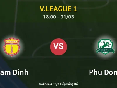 Kết Quả: Nam Dinh 3-2 Phu Dong – Highlight & Bàn Thắng | V.League 1