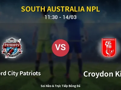 Kết Quả: Playford City Patriots 2-0 Croydon Kings – Highlight & Bàn Thắng | South Australia NPL