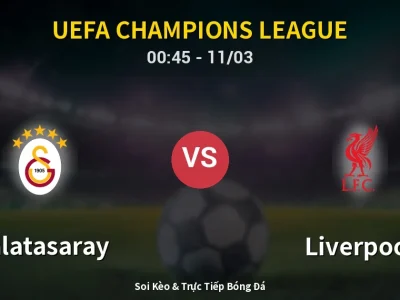 Kết Quả: Galatasaray 1-0 Liverpool – Highlight & Bàn Thắng | UEFA Champions League