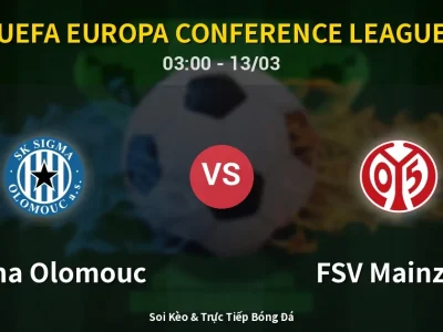 Kết Quả: Sigma Olomouc 0-0 FSV Mainz 05 – Highlight & Bàn Thắng | UEFA Europa Conference League