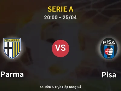 Soi Kèo Parma vs Pisa – 20:00 25/04 | Nhận Định, Dự Đoán Tỷ Số