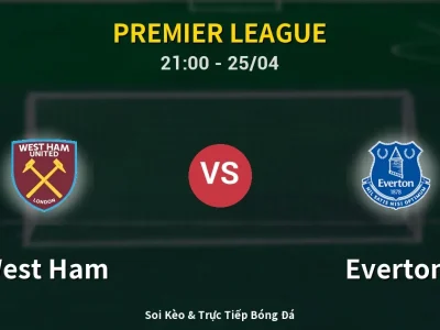 Soi Kèo West Ham vs Everton – 21:00 25/04 | Nhận Định, Dự Đoán Tỷ Số
