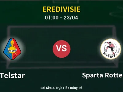Kết Quả: Telstar 4-1 Sparta Rotterdam – Highlight & Bàn Thắng | Eredivisie