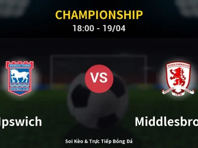 Kết Quả: Ipswich 2-2 Middlesbrough – Highlight & Bàn Thắng | Championship
